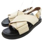 ショッピングマルニ マルニ MARNI サンダル シューズ ストラップ クロステープ アイボリー /AE ■GY19 レディース