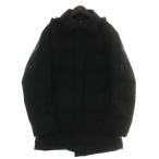 ショッピングフード シップス SHIPS ダウンジャケット コート アウター ウール ミドル フード ジップアップ XL 黒 ブラック 114-55-0270