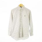 ラルフローレン RALPH LAUREN ボタンダウンシャツ 長袖 ポニーロゴ刺繍 ワンポイント チェック XS 緑 グリーン /CK10 ■GY44 メンズ