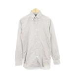  Ralph Lauren RALPH LAUREN Y рубашка рубашка кнопка down длинный рукав Logo вышивка хлопок полоса 14.5-32/33 S чёрный черный /AH6
