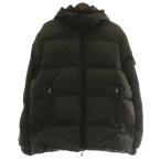 モンクレール MONCLER BAZILLE ダウンジャケット アウター ナイロン フード ジップアップ ロゴ ワッペン 1 M カーキ 41311/50/68959