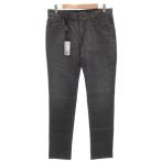 ショッピングドルチェ 未使用品 ドルチェ&ガッバーナ ドルガバ タグ付き デニムパンツ ジーンズ ヘリンボーン ストレート 46 グレー ロゴプレート