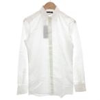 ドルチェ&ガッバーナ ドルガバ DOLCE&GABBANA ゴールドライン GOLD ワイシャツ ドレス 長袖 37 白 ホワイト /GV ■GY19 メンズ