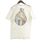 STUSSY Ace Pigment Dyed T-shirt Tシャツ カットソー 半袖 クルーネック バックプリント トランプ狼 ロゴ M 白 ホワイト