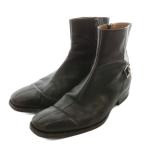 ショッピングgucci グッチ GUCCI ショートブーツ レザー ホースビット シルバー金具 40 25cm 茶色 ブラウン 204398 /XZ ■GY19 メンズ