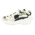 ドルチェ&ガッバーナ ドルガバ DOLCE&GABBANA airmaster スニーカー レザー 男の子 ボーイズ 30 19cm ベージュ 紺 ネイビー