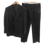  мужской Bigi MEN'S BIGI костюм выставить жакет брюки полоса шерсть L чёрный черный /FF #GY44 мужской 