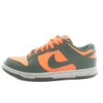  Nike NIKE Dunk Low Retro Gorge Green and Total Orange спортивные туфли кожа low cut US7.5 25.5cm зеленый orange DD1391-300