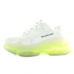 バレンシアガ BALENCIAGA トリプルS TRIPLE S スニーカー ダッドスニーカー レザー メッシュ ローカット US9 26cm 白 黄色 544351