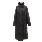  spec chioSPECCHIO с хлопком пальто 40 чёрный черный мех кролика имеется воротник-стойка 182-833 /UO #GY44 женский 