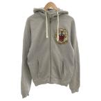ハイドロゲン HYDROGEN パーカー フーディ XL グレー 長袖 ライオン刺繍 ジップアップ /FF ■GY44 メンズ