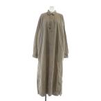 アーメン ARMEN シャツワンピース ロング 長袖 3 ベージュ /KW ■GY03 レディース