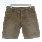 ショッピングロンハーマン ロンハーマン ヴィンテージ  R.H.vintage ショートパンツ ハーフパンツ コーデュロイ ダメージ加工 ジップフライ S ベージュ