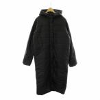 ショッピングベンチコート プーマ PUMA ベンチコート XL 黒 ブラック フーディー ドット柄 長袖 ロング丈 /PP ■GY01 レディース