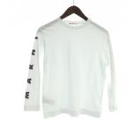  Marni MARNI M01066 24SS long T cut and sewn длинный рукав Logo принт 10 белый белый #GY44 /MQ Kids 