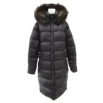 デュベティカ DUVETICA DENEB ダウンコート リアルファー ロング 44 ダークグレー /JS ■GY04 レディース