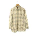 バーバリー ロンドン BURBERRY LONDON シャツ ノバチェック 大きいサイズ 2L ベージュ マルチカラー /ES ■GY42 メンズ