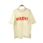 ショッピングマルニ マルニ MARNI Tシャツ 半袖 ロゴ コットン 38 ベージュ オレンジ THJET49EPH /NR ■GY68 メンズ