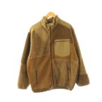 ユニクロ × エンジニアドガーメンツ 24AW コンビネーションフリースジャケット ジップアップ ボア XL モカ /DO メンズ
