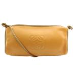 ロエベ LOEWE ヴィンテージ ショルダーバッグ レザー アナグラム 型押し 茶色 ブラウン /XZ ■GY19 レディース