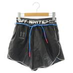 ナイキ NIKE × Off-White ショートパンツ ハーフ ナイロン ロゴ XS ブラック BV8051-010 /CX ■GY19 レディース