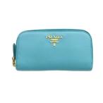 プラダ PRADA 1M0604 6連 キーケース サフィアーノレザー ラウンドファスナー ロゴ 青 ブルー ■GY19 /MQ ■OH レディース