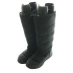 ザノースフェイス ホワイトレーベル グース ブーティ ジップ ハイ W GOOSE BOOTIE ZIP HIGH ロングブーツ US8 25cm 黒 ブラック■G