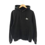 ショッピングstussy ステューシー STUSSY BASIC STUSSY HOOD パーカー スウェット プルオーバー 長袖 M ブラック Z4000SAS19 /YM ■GY01 メンズ