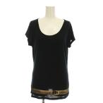 ショッピングスパンコール グッチ GUCCI Tシャツ カットソー S 黒 ブラック 半袖 スパンコール ロゴ 149162 /YM ■GY19 レディース