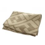 フェンディ FENDI マフラー ストール ロゴ ウール ズッカ柄 茶 ブラウン ■GY12 /MQ ■OH レディース