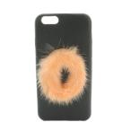  Fendi FENDI iphone6 смартфон кейс кожа initial чёрный свет orange 7AR50O 8ABF03RW /MI #GY19 женский 