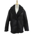  подставка Studio STAND STUDIO LOUISA JACKET искусственный мутон пальто средний длина обратная сторона боа 36 чёрный черный /SM11 #GY19 женский 