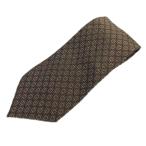  Gucci GUCCI галстук шелк шелк широкий галстук GG Logo общий рисунок чай цвет Brown /XZ #GY19 мужской 