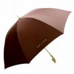 セリーヌ CELINE 雨傘 日傘 アンブレラ 晴兼用傘雨 レザー ストラップ 文字ロゴ マカダム ワインレッド チョコレート /MP ■GY18