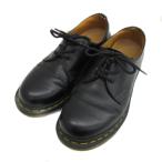  Dr. Martens 3 отверстие обувь платье обувь оксфорды кожа UK5 24.0cm чёрный черный AW004 #GY18 женский 