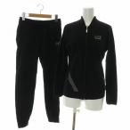 EMPORIO ARMANI EA7 тренировочный джерси выставить верх и низ Parker Zip выше брюки легкий Logo стразы XS чёрный 