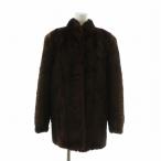  maru vowaji-Malvoisie меховое пальто внешний мех норка средний плечо накладка 11 L чай цвет Brown /XZ #GY27 женский 