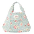 キャスキッドソン Cath Kidston トートバッグ ビッグサイズ キャンバス 帆布 プリント 花柄 ロゴ 青 ブルー サックス /CK16