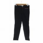 グッチ GUCCI EQUESTRIAN スキニー パンツ ホースビット シェリーライン ストレッチ 38 M 黒 ブラック 314954 ■GY27 /MQ レディース