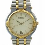 グッチ GUCCI 腕時計 ウォッチ クォーツ インターロッキングG デイト カレンダー付き ロゴ シルバー色 ゴールド色 9000M