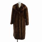  No-brand товар меховое пальто норка мех длинный общий подкладка длинный рукав чай Brown #GY18 /MQ женский 