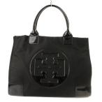 トリーバーチ TORY BURCH トートバッグ ナイロン エナメル ロゴ 黒 87116 /MM ■MT ■GY18 レディース
