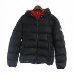 モンクレール MONCLER クラマート CLAMART ダウンジャケット ジップアップ 長袖 フード付き ロゴ 3 M 黒 ブラック ■GY18 /MQ メンズ