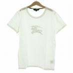 バーバリー ロンドン BURBERRY LONDON Tシャツ 半袖 ロゴ チェック柄 ノバチェック ジャストサイズ クルーネック 2 M 白 B1P70-150-02