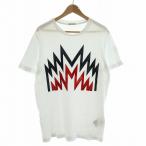 モンクレール MONCLER Tシャツ カットソー 半袖 フロッキープリント ワッペンロゴ M ホワイト H20918C00006 ■GY18 /MW メンズ