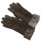  Gucci GUCCI перчатки свечение блейзер кожа подкладка кашемир 100% Logo 7 M чай Brown /MW #GY18 женский 