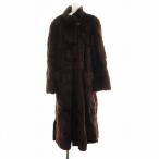 e-si- Bang A.C.BANG мех стриженая норка мех длинное пальто общий подкладка чай Brown #GY18 /MQ женский 