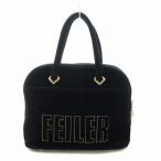 フェイラー FEILER ハンドバッグ トート ロゴ シュニール織 黒 ブラック ■GY18 /MQ レディース
