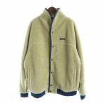 パタゴニア Patagonia スナップ フロント レトロX ジャケット AP FRONT RETRO-X JACKET フリース 長袖 総裏地 ロゴ XL ベージュ 22860 ■GY