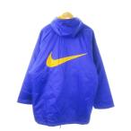 Nike NIKE с хлопком жакет bench пальто f-ti- нейлон большой Logo спорт XL синий голубой /AO19 #GY18 мужской 